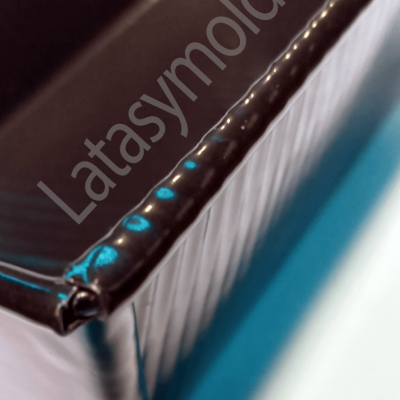 Molde para pan de molde enlozados corrugados