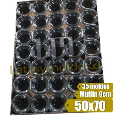 Bandeja de horno muffin de 50x70 35 moldes