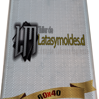 bandeja perforada de aluminio